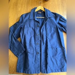 Vetra workwear chore jacket in sateen moleskin. Color: hydrone